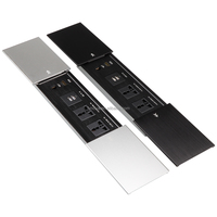 Toma de Corriente Empotrada para Muebles de Oficina con Cubierta Deslizante / Toma de Corriente USB Universal de Montaje Empotrado con NFC para la UE