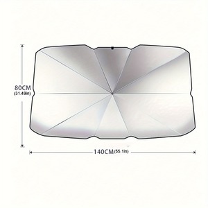 Parasol retráctil plegable para <span class=keywords><strong>coche</strong></span>, parabrisas <span class=keywords><strong>de</strong></span> verano, cortina <span class=keywords><strong>de</strong></span> aislamiento térmico Anti-ultravioleta, papel <span class=keywords><strong>de</strong></span> aluminio similar a paraguas - Product Image 6