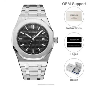 Montres pour hommes les plus vendues avec cadran lumineux, montre classique en or rose, étanche, pour hommes, montre avec logo personnalisé - Product Image 2