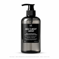 Gel Douche Homme Rafraîchissant Hydratant Contrôle Sébum Nettoyage Profond Lissant 500ml Marque Privée OEM