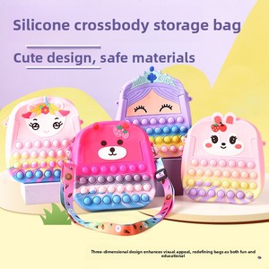 Monedero de silicona transfronterizo con diseño de anime y dibujos animados, juguete de descompresión transpirable, educativo y musical, tipo Pinch Music, Rat-killing <span class=keywords><strong>Pioneer</strong></span> Bag - Product Image 1