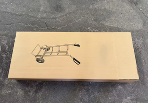 150 किलोग्राम क्षमता के बोरे ट्रक फोल्डिंग ट्रॉली हैंड कार्ट पैकिंग जिसमें ओएम निर्माण से गोदाम के उपयोग के लिए सुरक्षात्मक हैंडल के साथ बॉक्स में - Product Image 6