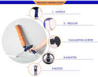 Pistolet à mousse OEM /DIY Pu Fabricant Design Sans fil Métal Nouveau Plastique Bricolage Acier inoxydable BSCI Aluminium 3 ans Outils manuels Pistolet à calfeutrer la mousse