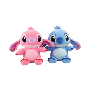 Dikişler Anime 20cm mavi pembe karikatür karakter dolması peluş oyuncak kids 'favori pamuk kumaş hayvan çanta anahtarlıklar için ücretsiz - Product Image 1