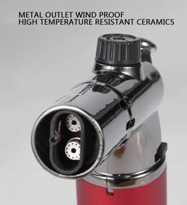 Torche au butane coupe-vent, torche <span class=keywords><strong>de</strong></span> cuisine rechargeable, briquet à flamme réglable, torche à cigare avec verrouillage <span class=keywords><strong>de</strong></span> sécurité, torche à <span class=keywords><strong>gaz</strong></span> - Product Image 4