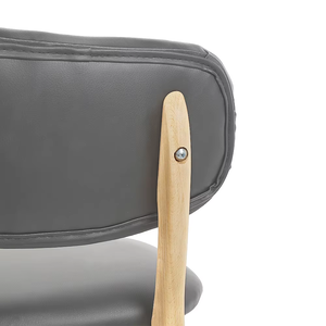 Chất lượng cao hiện đại thoải mái đệm ghế gỗ rắn cao trở lại da tổng hợp ghế thanh nhà bếp phân cho khách sạn nhà - Product Image 5