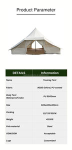 Tienda de Campaña Tipo Campana Touareg de 5 m, Impermeable para las Cuatro Estaciones, Compatible con Estufa, Un Dormitorio, Refugio de Glamping de Alta Calidad - Product Image 6