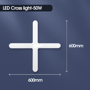 WOOJONG Lampe croisée professionnelle cachée à LED 55W Applique murale au plafond 600mm Tube en PC Profil de boîtier de stock adéquat - Product Image 4