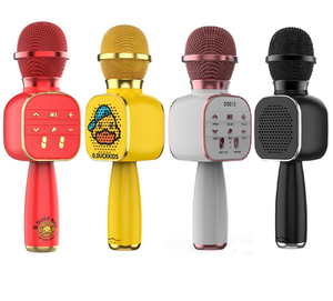 5 Trong 1 Xách Tay Cầm Tay Karaoke Mic Loa Không Dây Condenser Ma Thuật Karaoke Microphone Điện Thoại Di Động Máy Nghe Nhạc - Product Image 5