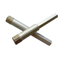 Foret diamanté brasé à tige hexagonale de 5 à 25 mm de diamètre pour granit dur, carrelage, marbre et pierre