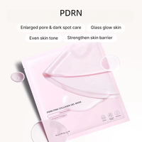 Masque facial en feuille de collagène PDRN à l'acide hyaluronique et à la vitamine C - Blanchissant, hydratant et anti-âge pour tous types de peau