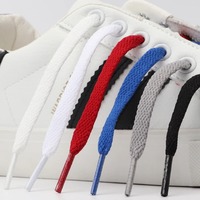 Lacets de chaussures AF 36 couleurs pour baskets, lacets plats de haute qualité de 8 mm d'épaisseur, lacets de tennis en polyester, monocouche