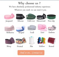 Étiquette imprimée 3D personnalisée en silicone Bande élastique souple en jacquard tricoté en polyester pour sous-vêtements Boxer Shorts Ceinture