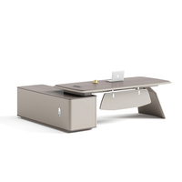 Ensemble de chaises de bureau de direction de luxe moderne, mobilier commercial en bois durable pour PDG, directeur, manager, montage facile
