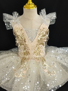 Costume da Balletto per Bambine, Abito da <span class=keywords><strong>Ballerina</strong></span> Principessa, Tutù per Esibizioni di Danza, Costume per Allenamento Latino - Product Image 5
