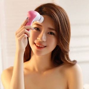 5-in-1 Electric Facial <b>Cleaner</b> with Deep Cleansing Spin Sonic Scrub <b>Pore</b> <b>Cleaner</b> Silicone Exfoliating Brush - Product Image 1