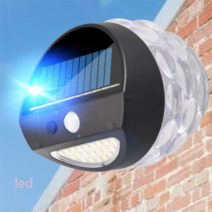 Lámpara de calle de energía Solar con <span class=keywords><strong>Sensor</strong></span> de movimiento PIR, luces de pared de inducción infrarroja alimentada por energía Solar, para camino de patio, hogar y jardín, pantalla de Hotel - Product Image 4