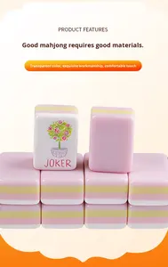 Jeu de Mahjong américain portable de 31 mm avec jokers et couleurs vives inaltérables pour les voyages en plein air, le camping et les rassemblements - Product Image 5