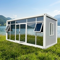 Serre mobile préfabriquée de luxe extensible et entièrement meublée pour usage agricole, commercial, en entrepôt ou en sous-sol