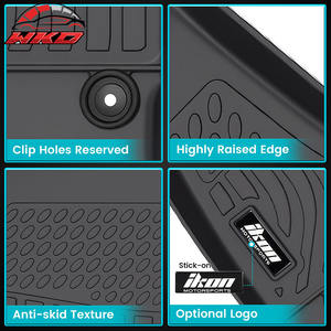 Fits For Hyundai Ioniq 5 2025-2026 Limited & XRT W/Sliding Console <b>TPE</b> Floor Mats 3D Molded Waterproof - Product Image 3