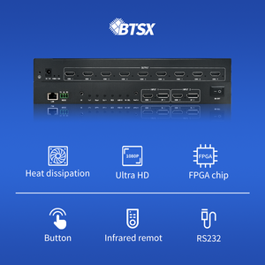 Commutateur 4K sans coupure pour processeurs de fusion, point à point, <span class=keywords><strong>2</strong></span> entrées 9 sorties, murs d'écrans ultra-grands pour conférences, multi-écrans LCD - Product Image 5