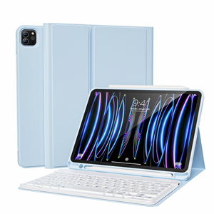 Étui clavier Kenke pour <span class=keywords><strong>ipad</strong></span> <span class=keywords><strong>Pro</strong></span> <span class=keywords><strong>11</strong></span> <span class=keywords><strong>pouces</strong></span> 2020 2021 2022 4ème <span class=keywords><strong>génération</strong></span> housse de tablette avec porte-crayon usine en gros - Product Image 1
