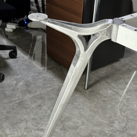 Pieds de table réglables en acier chromé moderne pour hôtel, bureau, salle de conférence et restaurant
