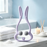 Masseur de cou à double tête à démarrage automatique, bâton de massage vibrant portatif avec capteur de pression pour soulager les tensions, portable