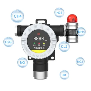 Toxic and Combustible Gas Alarm High Sensitive Fixed Single Gas Detector with Light and Led Display