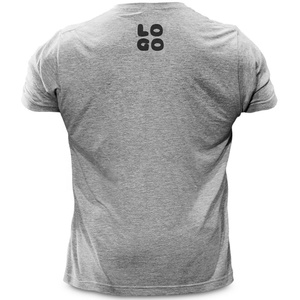 OEM Logo personnalisé 100% coton spandex haut <span class=keywords><strong>de</strong></span> sport respirant manches courtes col rond coupe ajustée sport muscle t-shirt pour hommes gym - Product Image 2