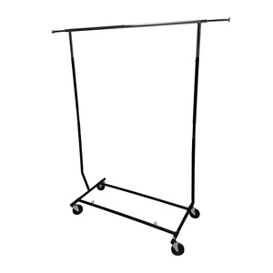 Bán Buôn Nhiệm Vụ Nặng Nề Có Thể Điều Chỉnh Gấp Móc Cửa Kệ Trưng Bày Đứng Móc Áo Đường Sắt Kim Loại Duy Nhất Cán Quần Áo Giá - Product Image 3