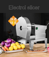 Automatische Fruit Citroen Aardappel Chip Slicer/Kool Shredder/Lotus Wortel Sliver