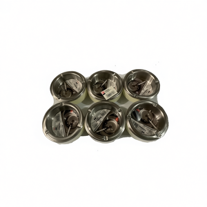 Cenicero Ashtray 6pcs Stainless Steel Round Smoke Tray With Lid For Indoor Outdoor Use - Product Image 1
