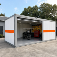 Bâtiment modulaire préfabriqué en panneaux sandwich d'acier pour bureau de chantier, conteneur de 20 pieds ou 40 pieds, dortoir pour ouvriers