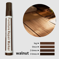 Nouveaux marqueurs pour meubles Lot de 13 kits de réparation pour meubles en bois-Marqueurs pour bois Stylo et bâtons de cire Crayons avec taille-crayon