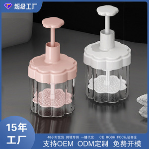 Distributeur de savon manuel, bouteille moussante rose, 83x83x171mm, matériau ABS pour savon liquide, gel douche, lavage du visage - Product Image 5