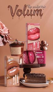 MLM customizable Full Lip Makeup Set Matte Lip Liner Hydrating Lip Glaze Shiny <b>Lipstick</b> 3Pcs Gift Pack Long wear makeup - Product Image 3