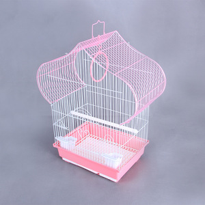 Tel metal küçük kuş kafesi pet papağan kafesi küçük süs kuş kafesi - Product Image 5