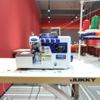 Machine à surjeter industrielle JUKKY JK-747DU, nouvelle structure à 4 fils, équipée d'un moteur à entraînement direct, article dernier cri