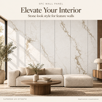 Panneau mural en PVC moderne de luxe, imperméable et ignifuge, pour bureaux, commerces, salles de bain, revêtement mural intérieur, design graphique, garantie 3 ans