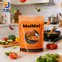 Sachet Doypack à fond plat personnalisé en PET/AL/PA/RCPP, qualité alimentaire, 121 degrés, sachet rétractable, sachet de cuisson, sachet en Mylar