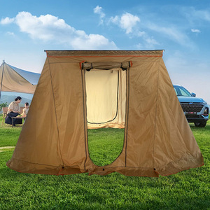 Tente de camping Oxford à une chambre pour voiture, auvent latéral, protection contre la pluie et la rosée, équipée de vinyle - Product Image 4