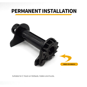 Ratchet Buckle <b>Black</b> Plastic Winch Mount <b>Bracket</b> Low Profile Leg Brkt - Product Image 5