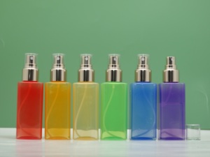 120ml 150ml square clear Colorful Blue purple <strong>pink</strong> Cosmetic <strong>Spray</strong> 120ml square Plastic Bottle - Product Image 4