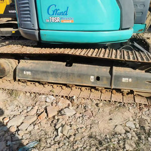 Excavadora de Radio Corta Kobelco SK70SR Usada, Excavadora Compacta SK 70 SR de 7T, Maquinaria de Construcción Japonesa, Pocas Horas de Uso - Product Image 4