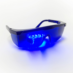 Occhiali protettivi UV per laboratorio odontotecnico, occhiali di sicurezza avvolgenti e confortevoli di colore blu per dentisti - Product Image 6