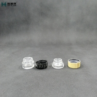 Petit pot en verre pour cire de colophane, emballage de crème pour les yeux, pots de concentré en verre de luxe vides avec couvercle CRC