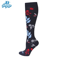 Chaussettes de compression de sport d'automne à vente chaude en gros pour hommes et femmes, chaussettes de course élastiques