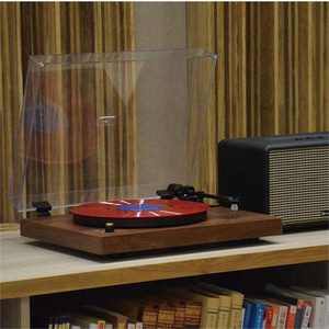 TRL40 OEM Stéréo HiFi Son de qualité supérieure Boîte portable en bois pour tourne-disque <span class=keywords><strong>vinyle</strong></span> 5.0 Aux USB Radio FM 33/45 RPM Type-C - Product Image 2