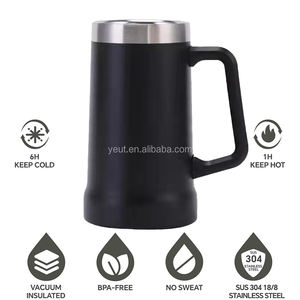 Atacado 473ml 709ml Cerveja Pint Stein Copo Termico Para Cerveja Aco Inox Aço Inoxidável Vácuo Térmico <span class=keywords><strong>Beer</strong></span> Cup Caneca - Product Image 3